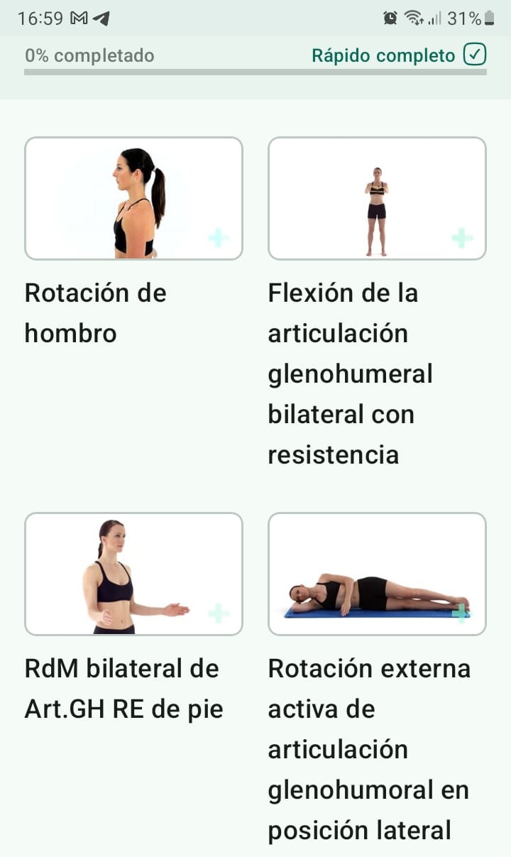 Tendinopatía subescapular programa de ejercicios