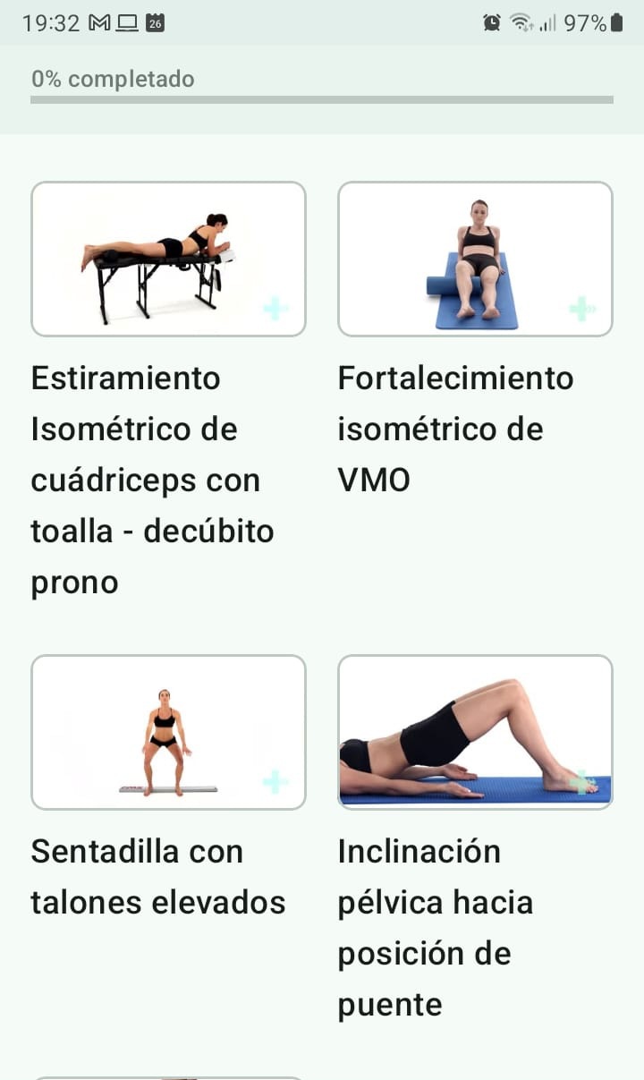 Rodilla del saltador programa de ejercicios